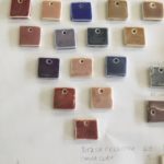 Glaze colour tests