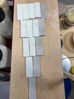 Some good results from our glaze workshop @studiopotterylondon 

The crackle glazes didn’t crackle as much as expected but the matt and satin matt glazes came out well. The gloop glaze also worked really well, fired at cone 7-8. The final photo is the mix of all the leftover glazes.