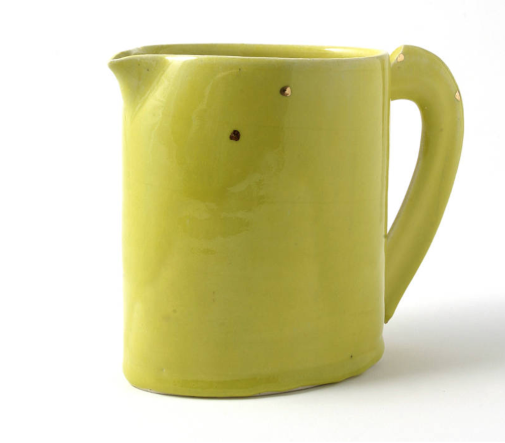 Yellow jug by Emmanuel Cooper from The Craft Study Centre
